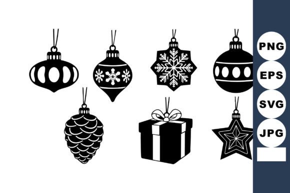 Download Christmas Holiday Decorations Vector Set - Holiday decorations Collection